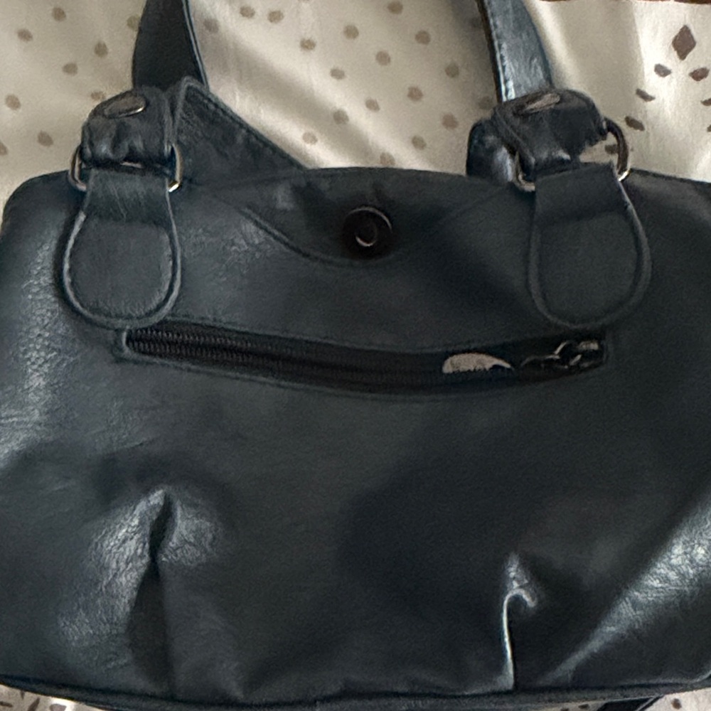 Blue Soft Satchel Bag - Picture 8 of 11